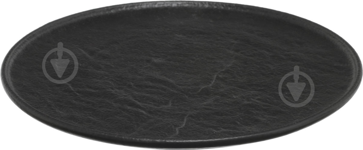 Блюдо круглое Fiora Lavastone Black 22 см - фото 2