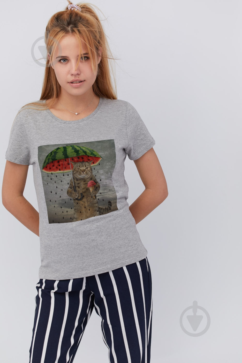 Футболка YAPPI Basic WG1085 р.S серый - фото 1