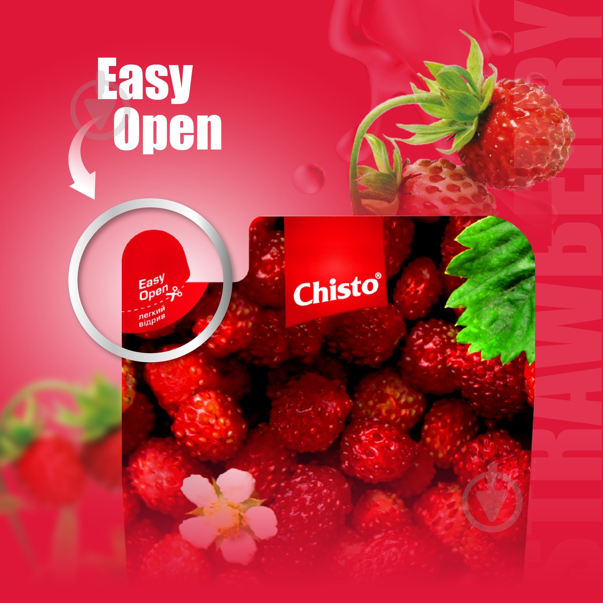 Мыло жидкое Chisto Fruttino Strawberry 450 мл - фото 2