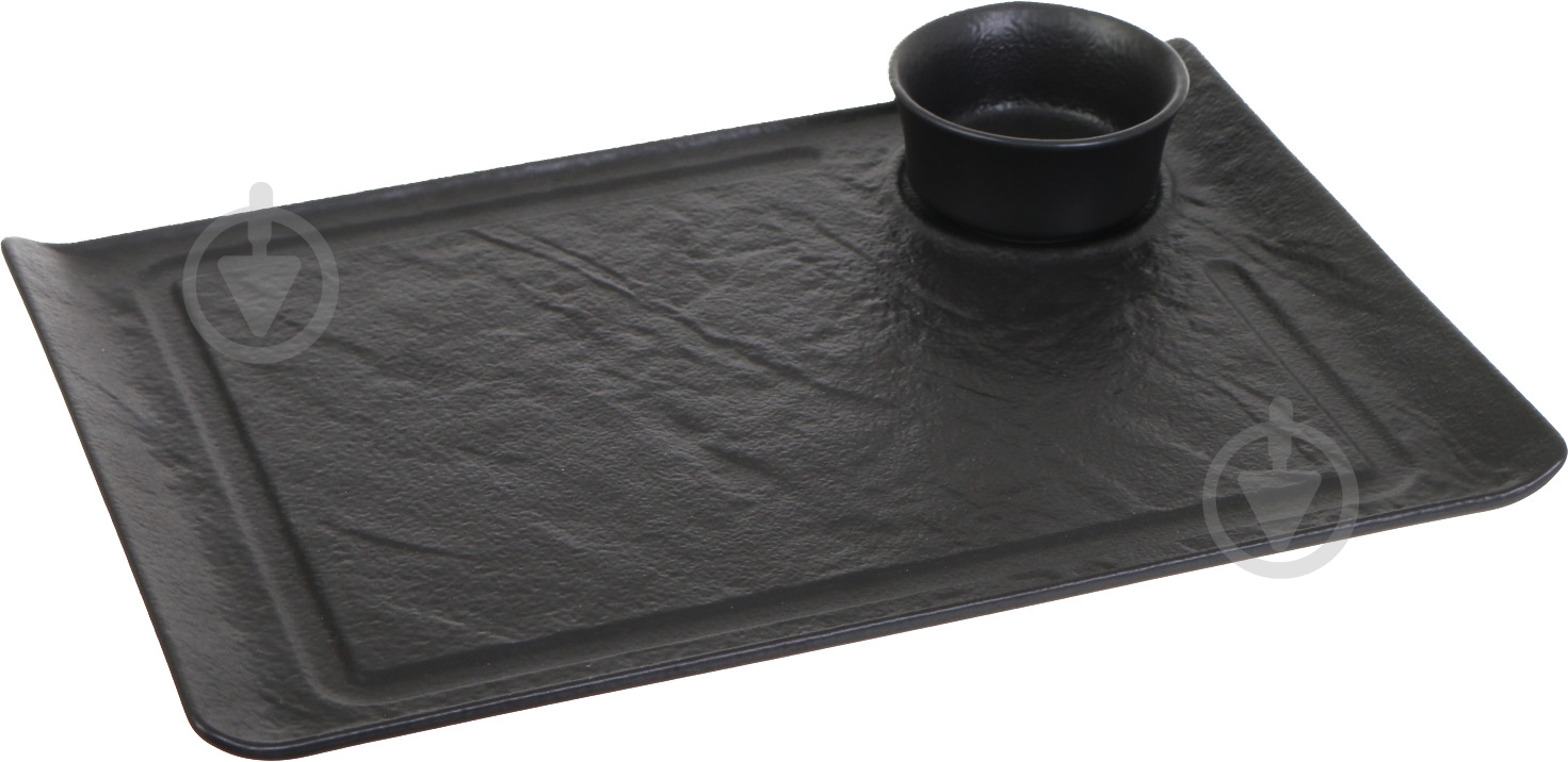 Набор для сервировки Fiora Lavastone Black 2 предмети - фото 1