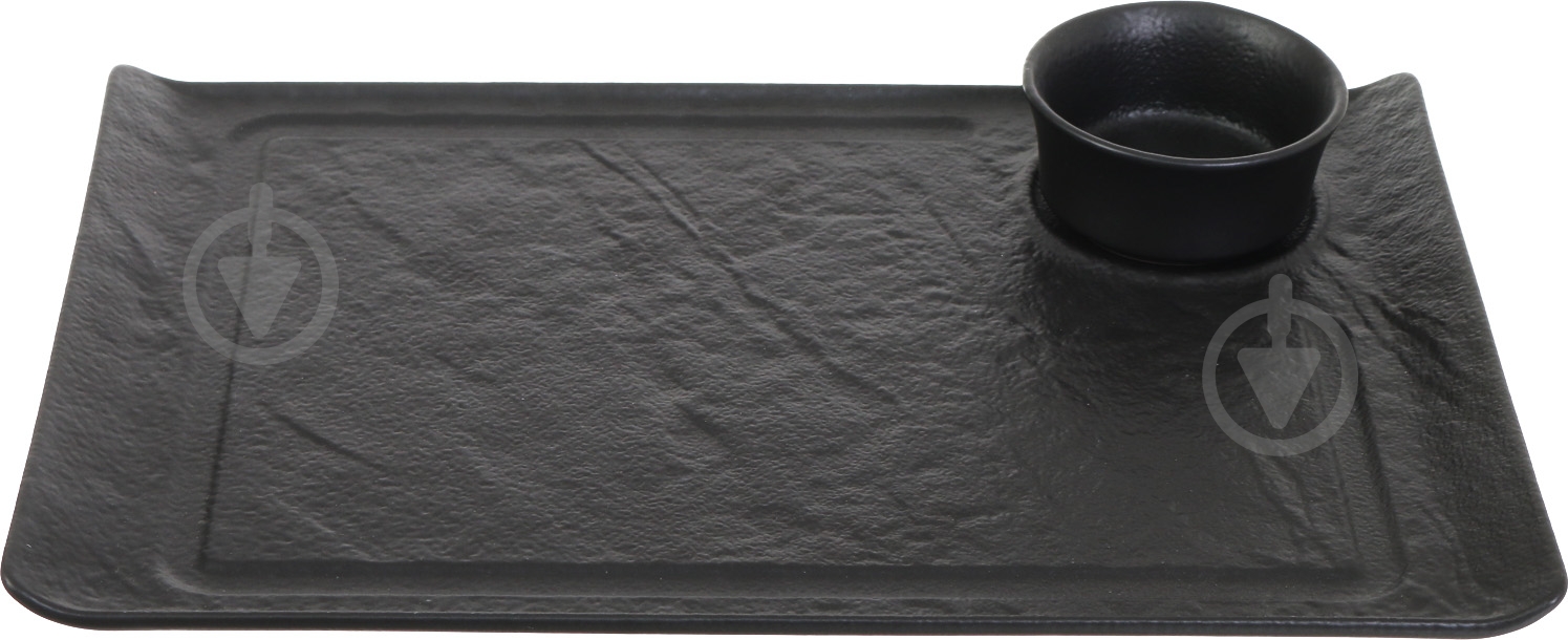 Набор для сервировки Fiora Lavastone Black 2 предмети - фото 2