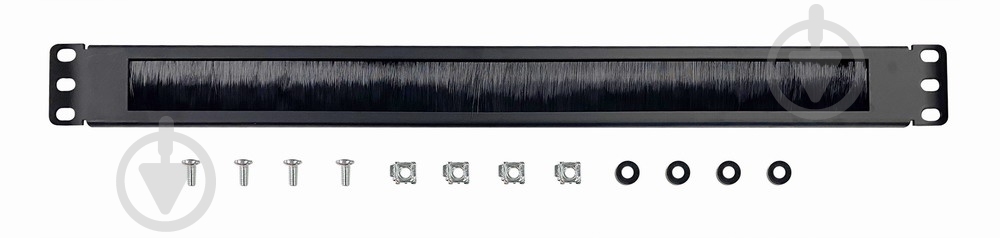 Органайзер для кабелів 19A-BRUSH-02 1U 19" Cablexpert - фото 1