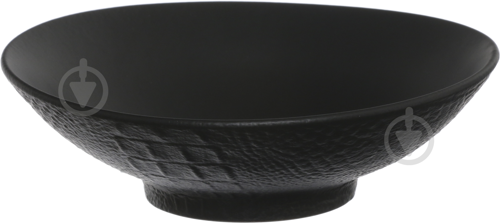Салатник Fiora Lavastone Black 20х6 см 750 мл - фото 1