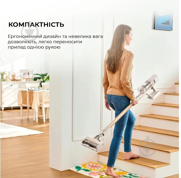 Пилосос Xiaomi Dreame Cordless Vacuum Cleaner U20 white - фото 14