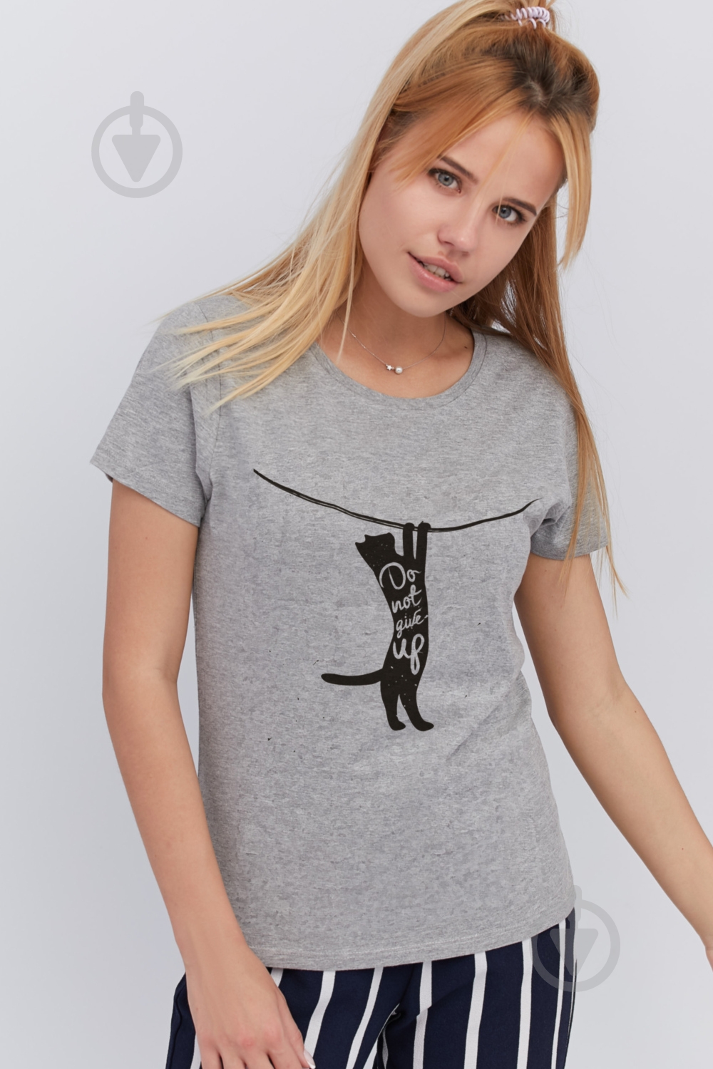 Футболка YAPPI Basic WG1070 р.XL серый - фото 1