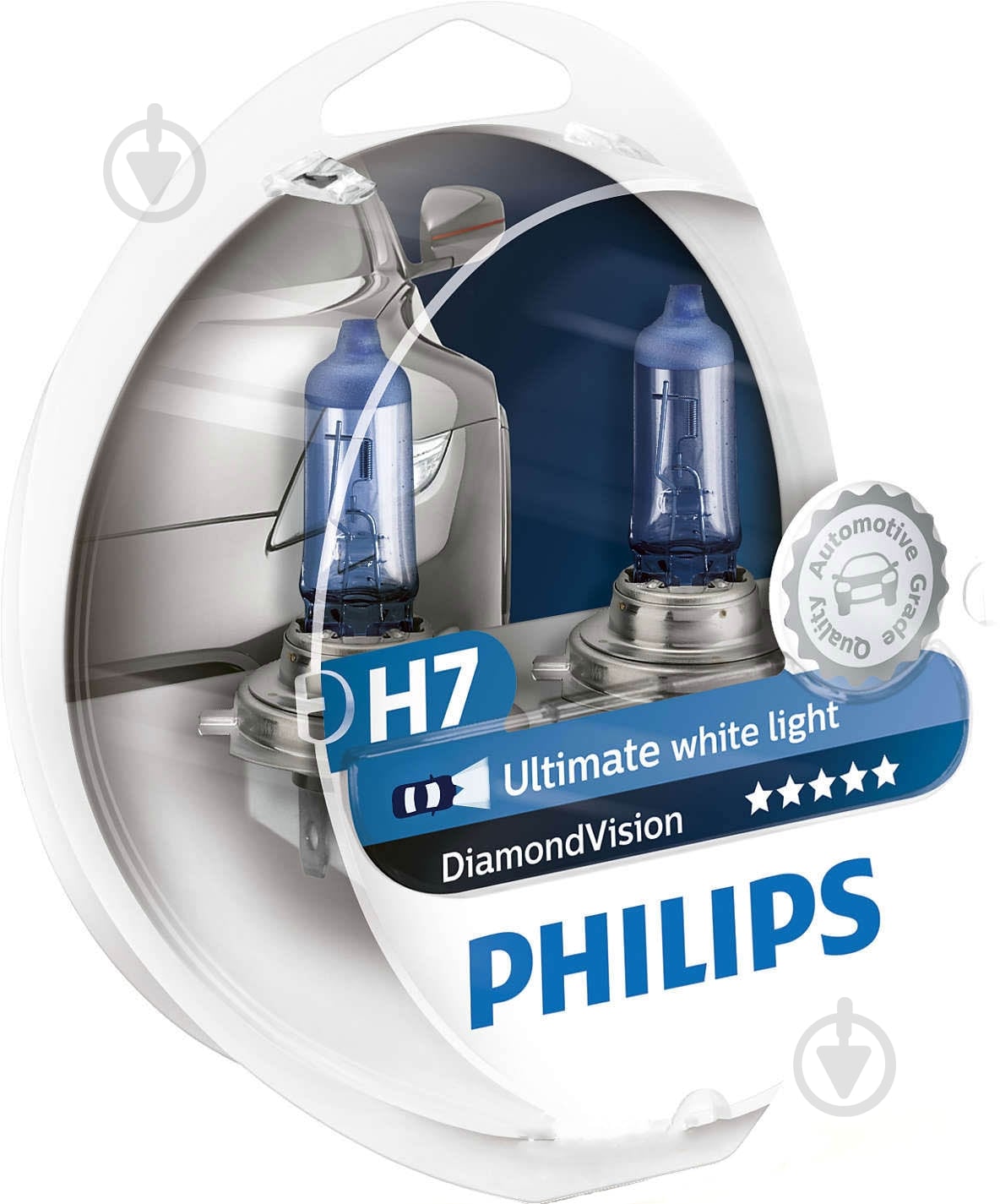 ᐉ Автолампа галогенная Philips DiamondVision H7 55 Вт 2 шт.(PS