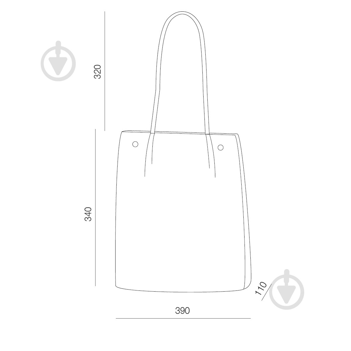 Сумка Органайзер-шопер TH-17 синий MVM - фото 6 Сумка Органайзер-шопер TH-17 синий MVM - фото 6