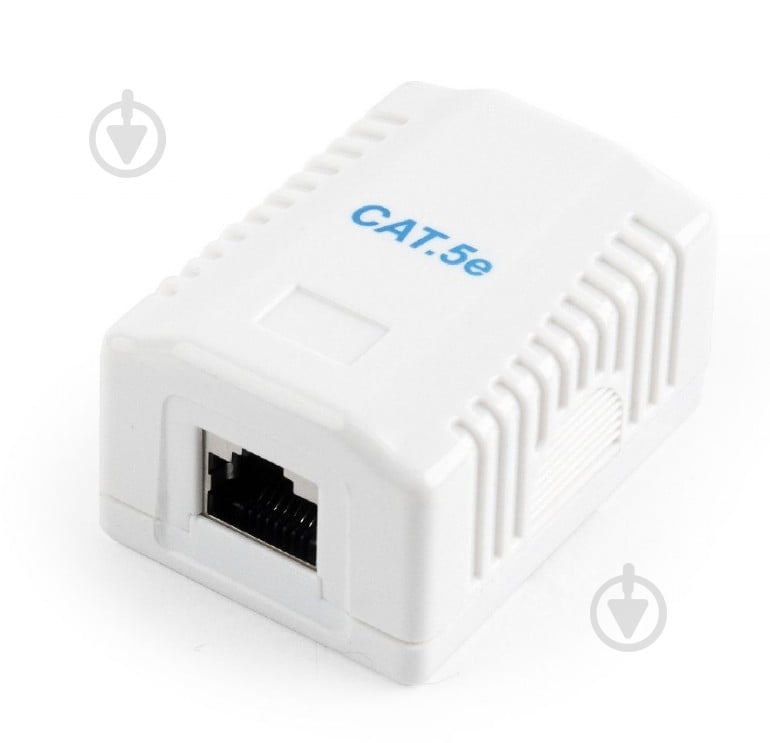 Розетка комп’ютерна однопортова з екраном RJ-45, 5Е cat IP20 білий NCAC-1F5E-01 - фото 3
