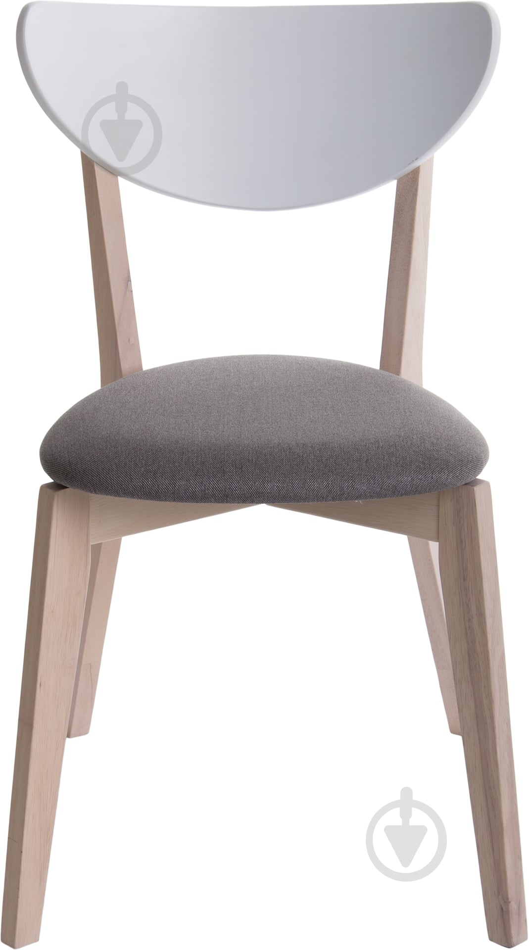 Стул обеденный Nell дуб выбеленный/белый, серый - фото 2