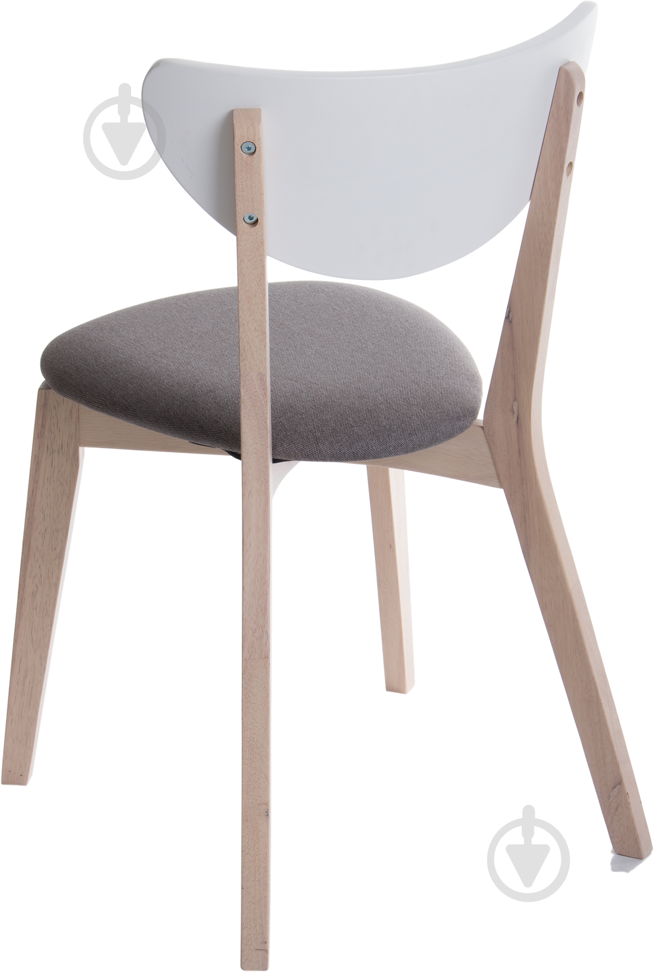 Стул обеденный Nell дуб выбеленный/белый, серый - фото 3