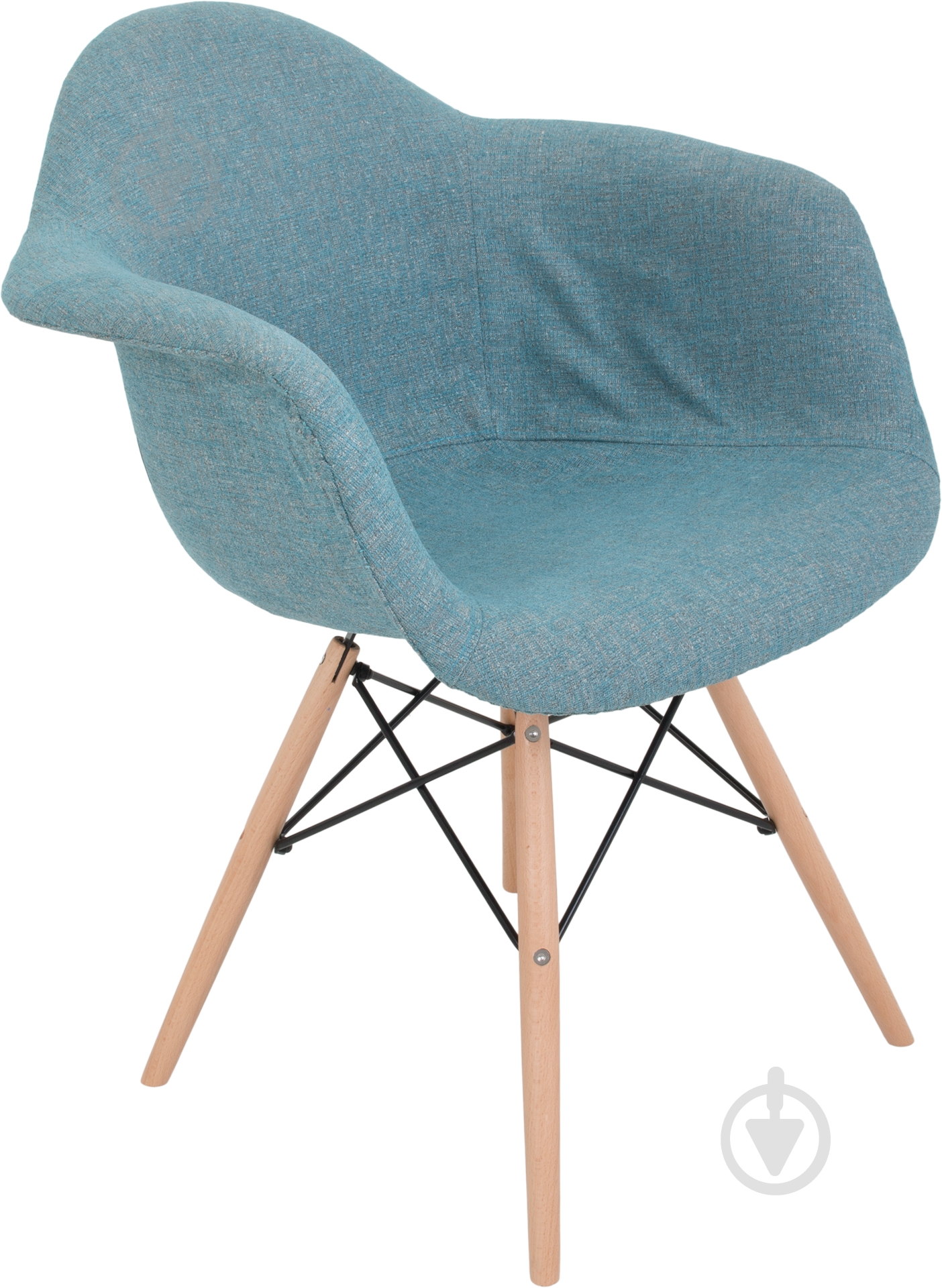 Стул обеденный АС-018WB бежевый/голубой - фото 1