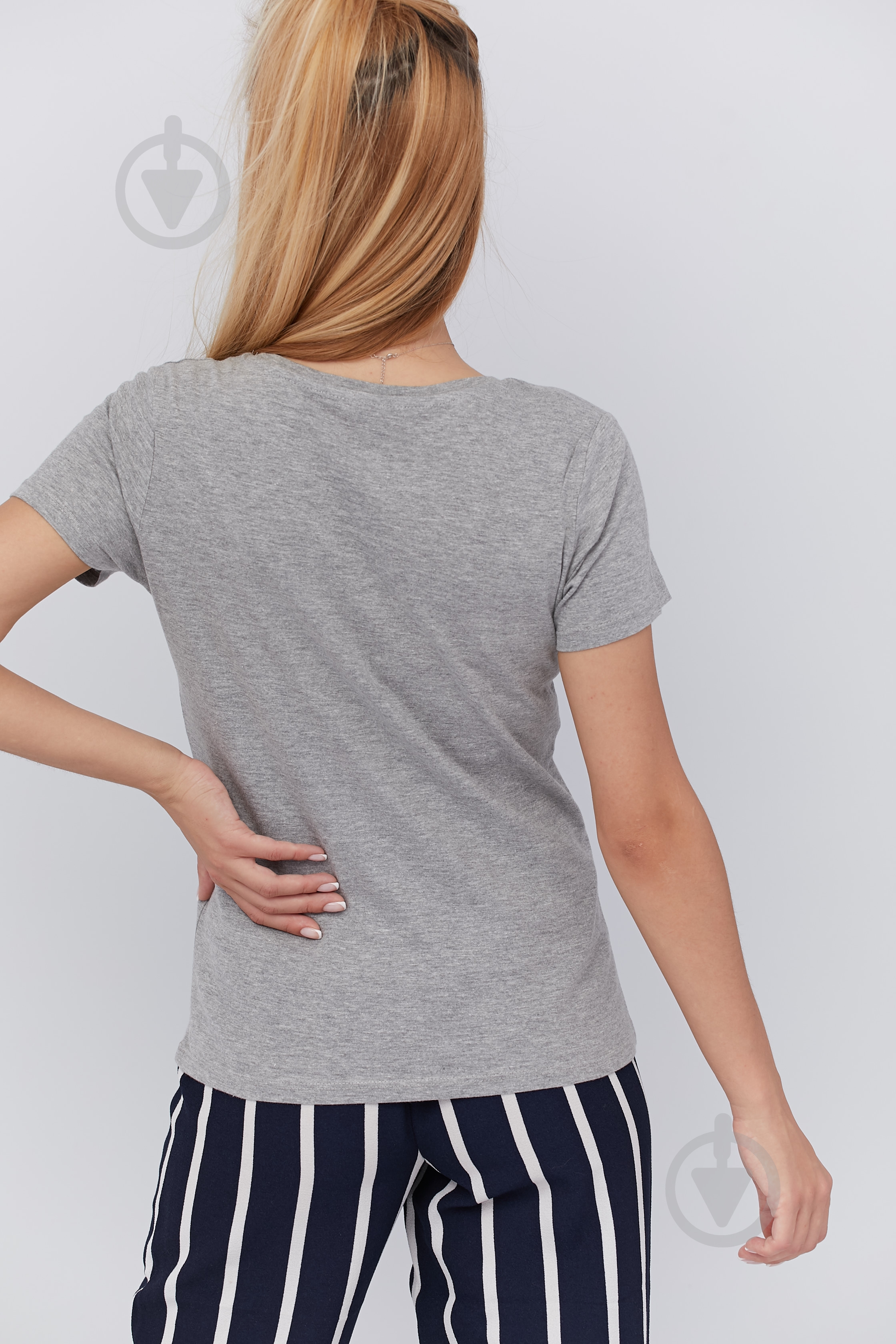 Футболка YAPPI Basic WG1081 р.S серый - фото 3 Футболка YAPPI Basic WG1081 р.S серый - фото 3