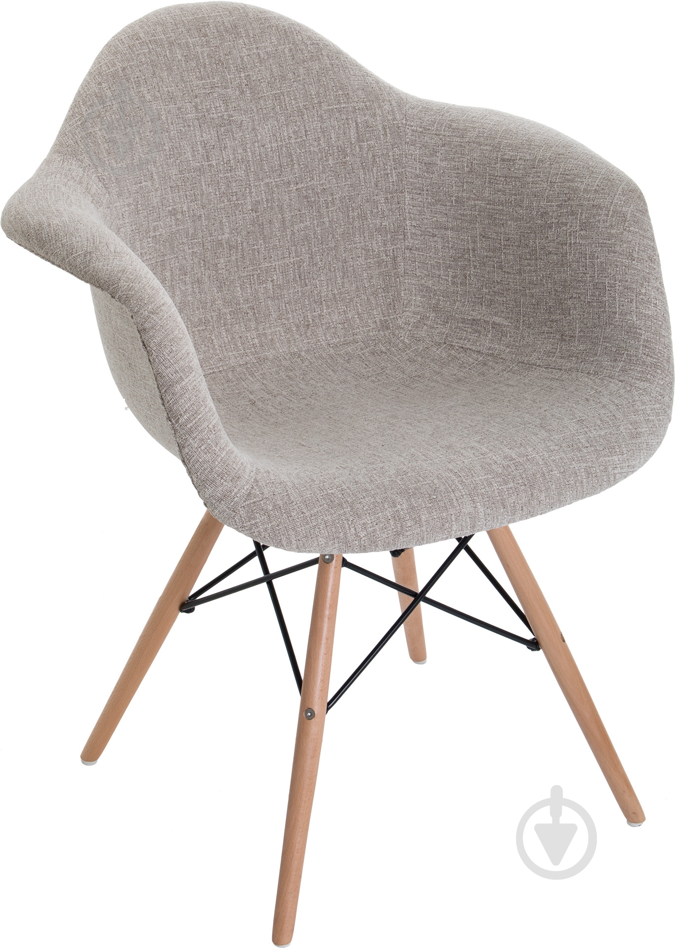 Стілець обідній АС-018WB бежевий/сірий - фото 1