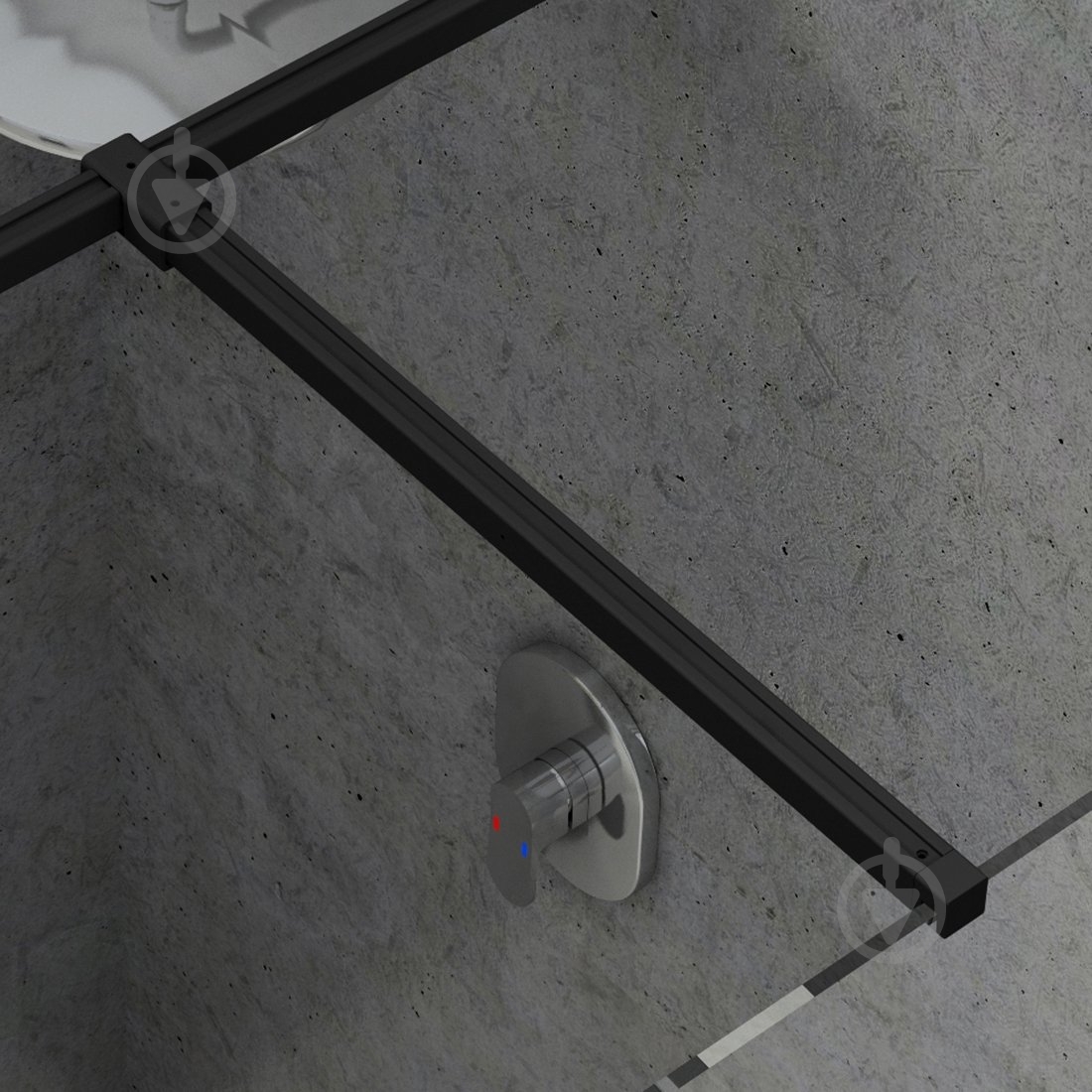 Держатель стекла Ravak W SET-Uni T black - фото 1