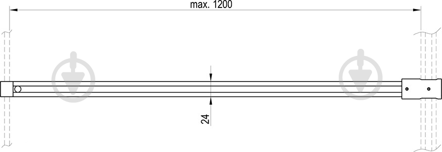 Держатель стекла Ravak W SET-Uni T black - фото 3