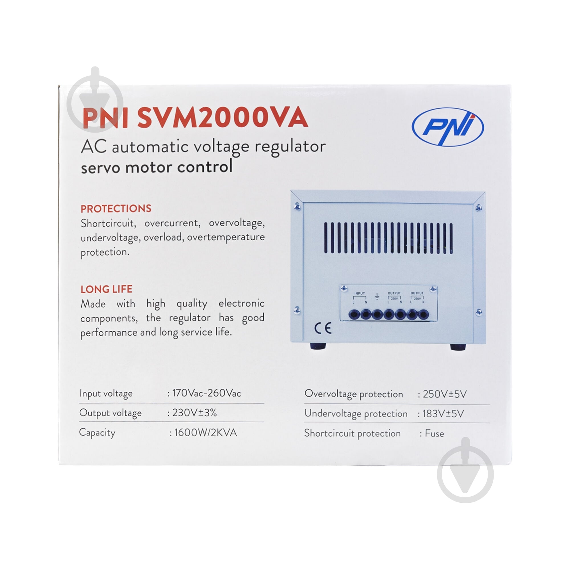 Стабілізатор напруги PNI PNI-SVM-2K PNI-SVM-2K - фото 5