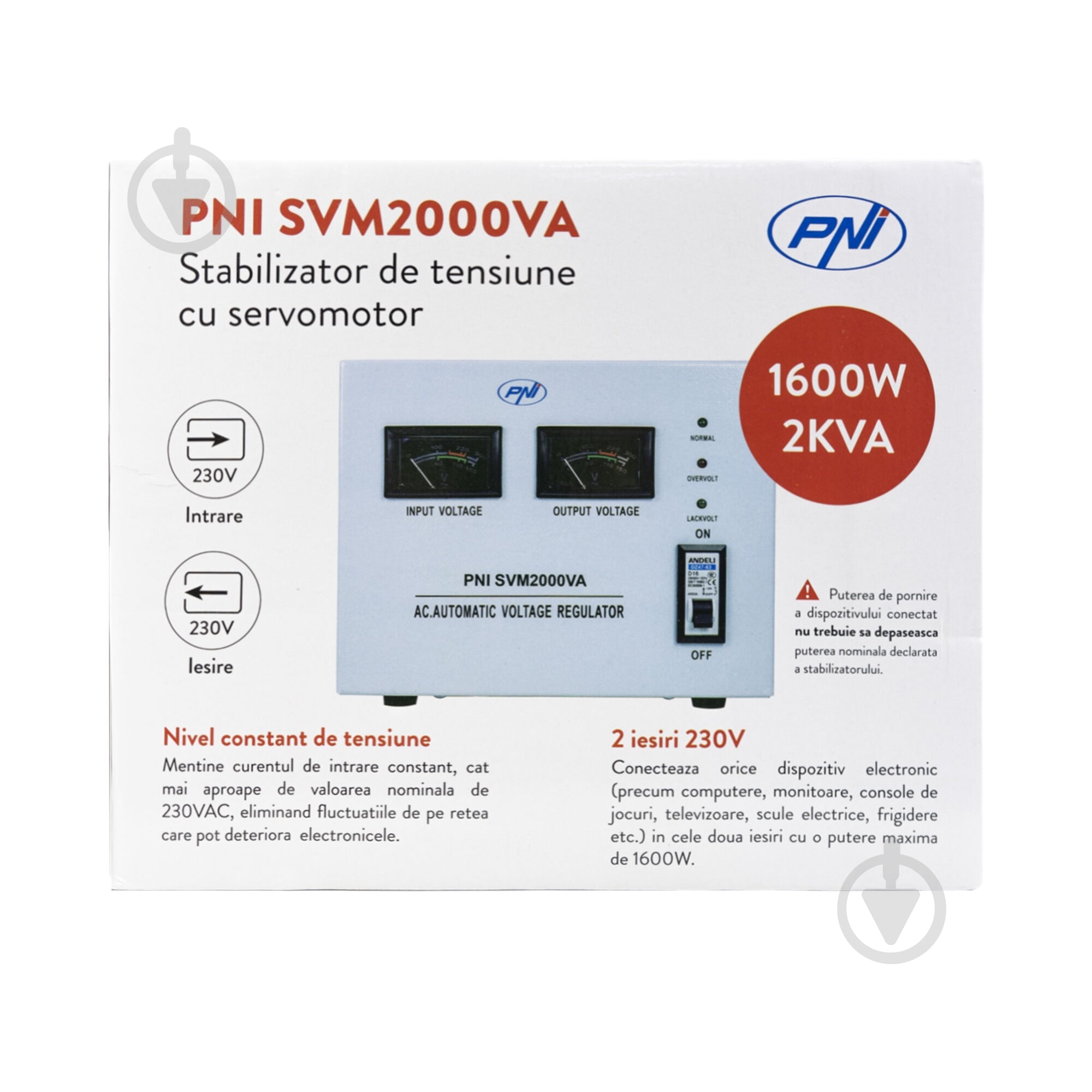 Стабілізатор напруги PNI PNI-SVM-2K PNI-SVM-2K - фото 6