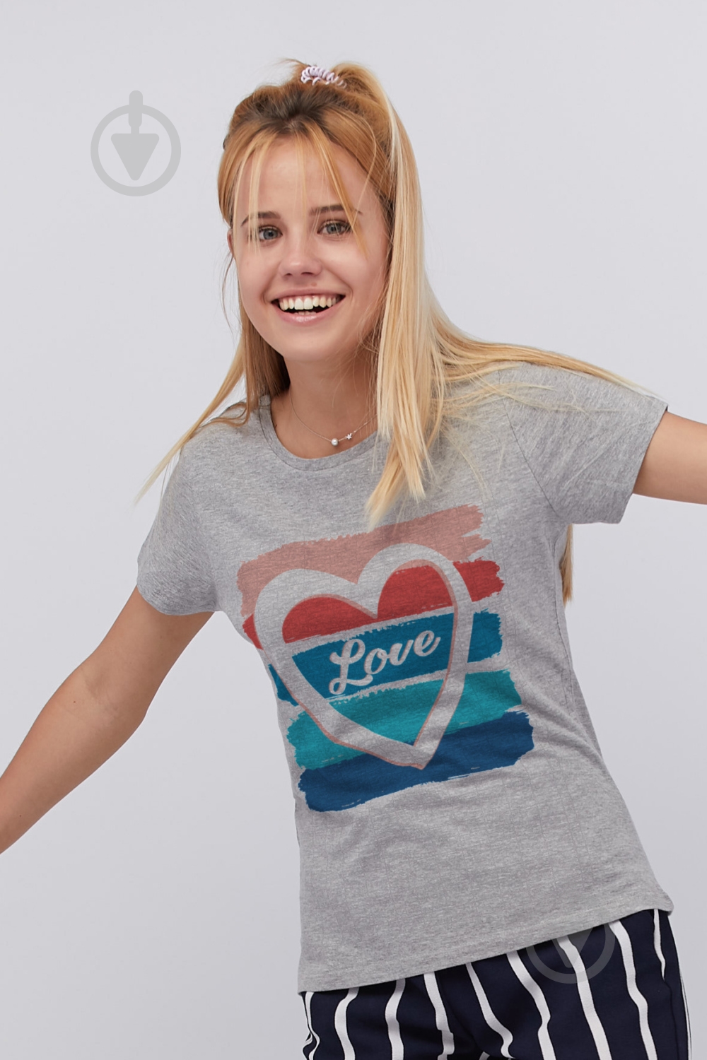 Футболка YAPPI Basic WG1054 р.XL серый - фото 1