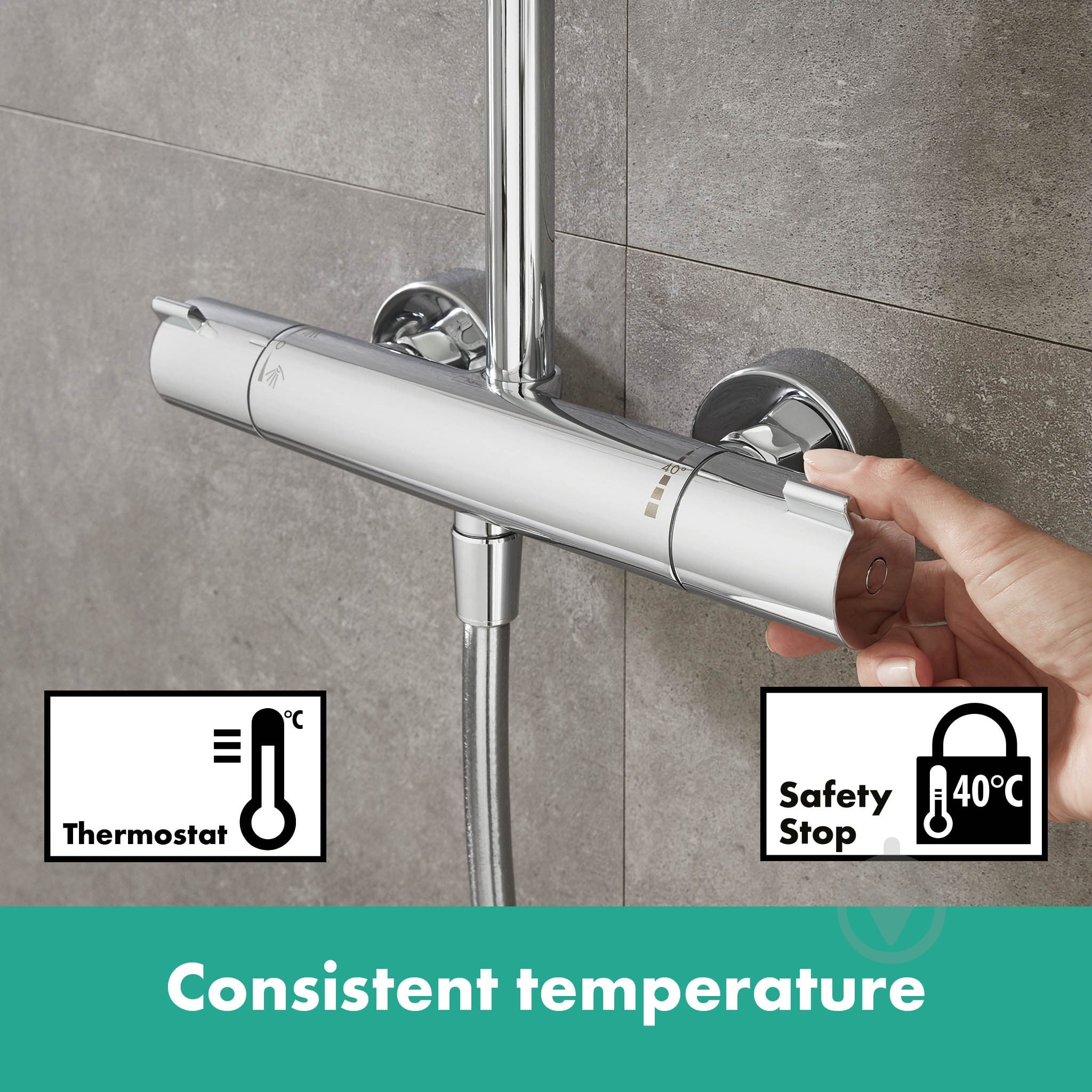 Душевая система Hansgrohe Crometta E 240 Varia Showerpipe 26785000 - фото 7