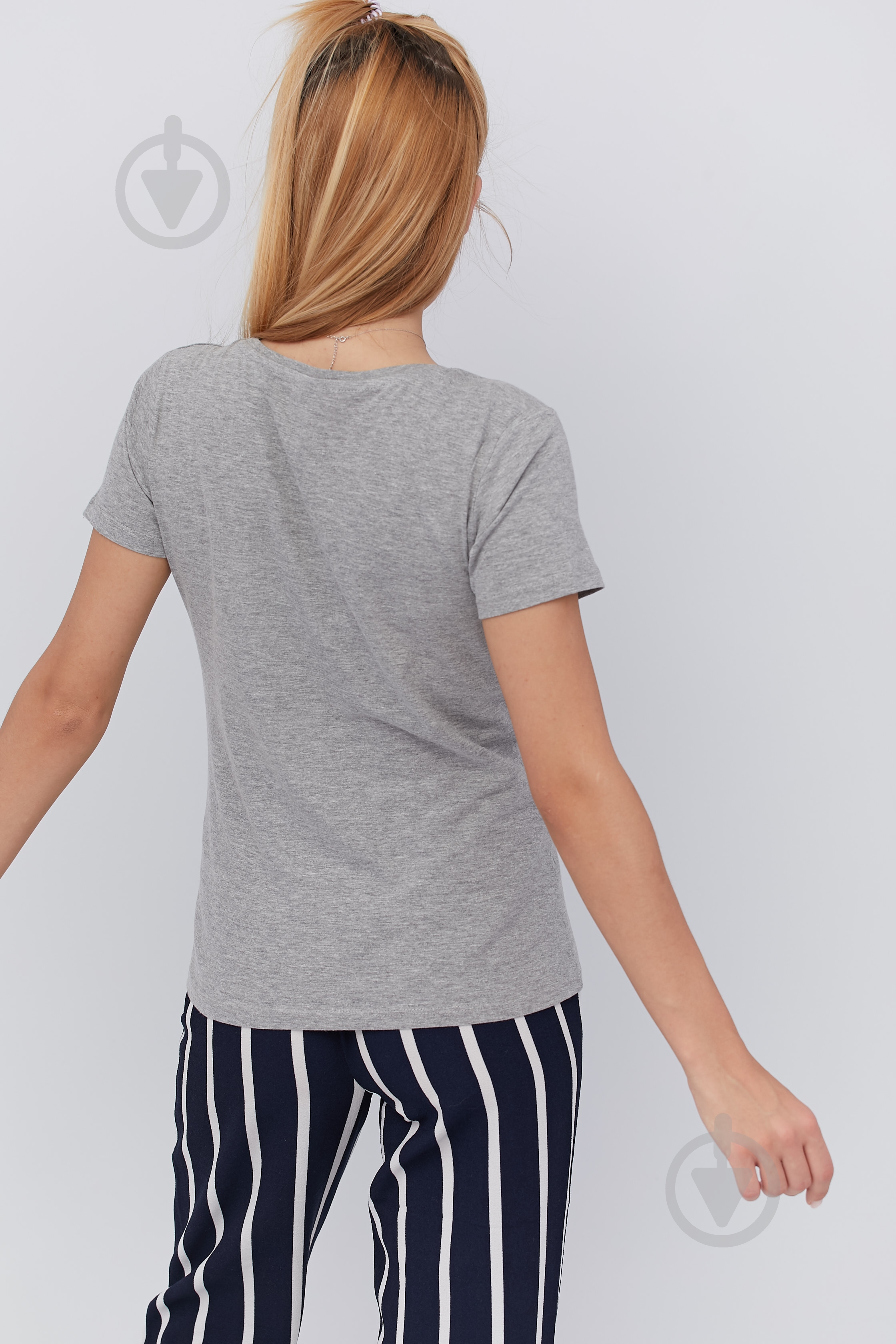 Футболка YAPPI Basic WG1074 р.S сірий - фото 3 Футболка YAPPI Basic WG1074 р.S сірий - фото 3