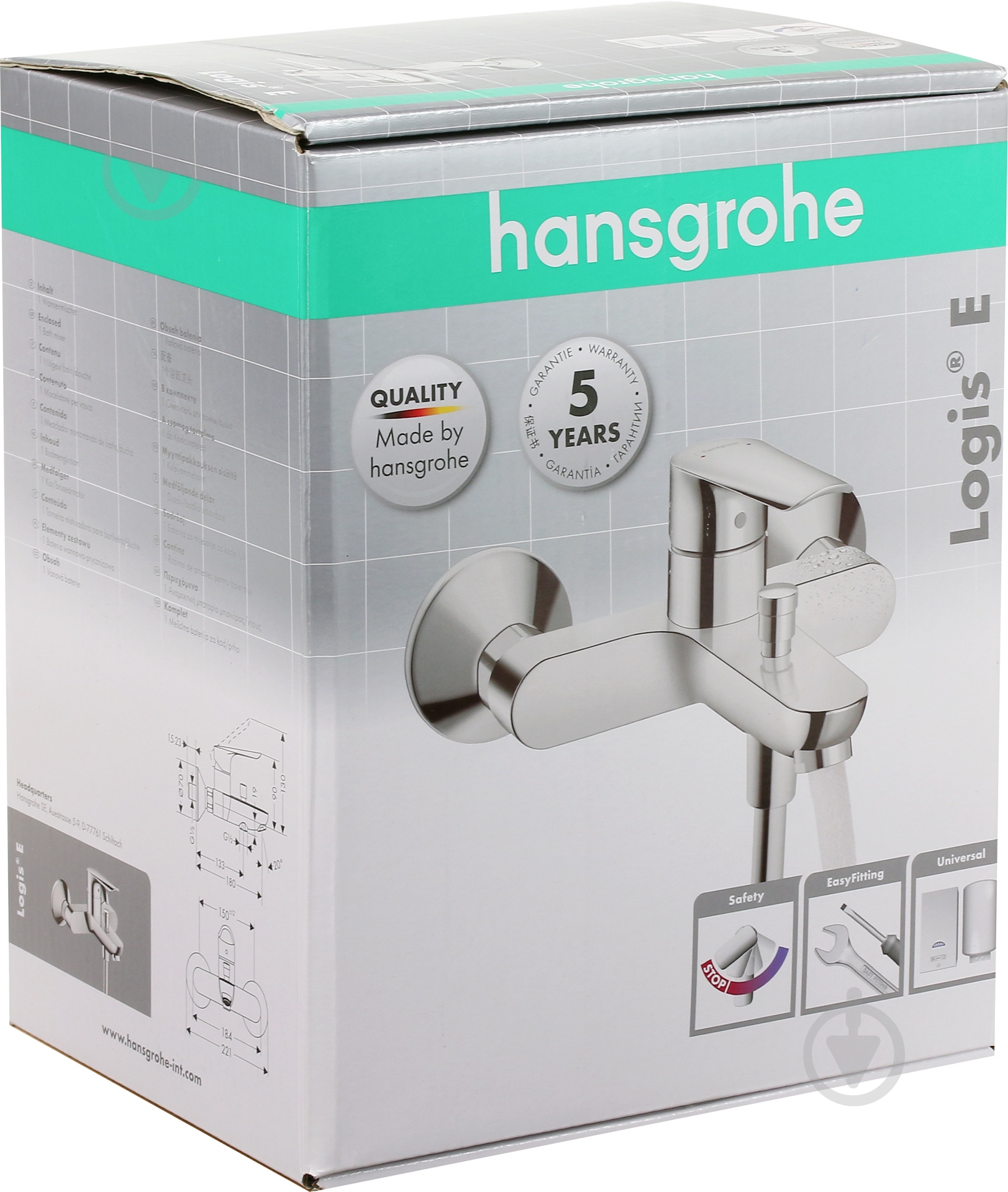 Смеситель для ванны Hansgrohe Logis E 71403000 - фото 2