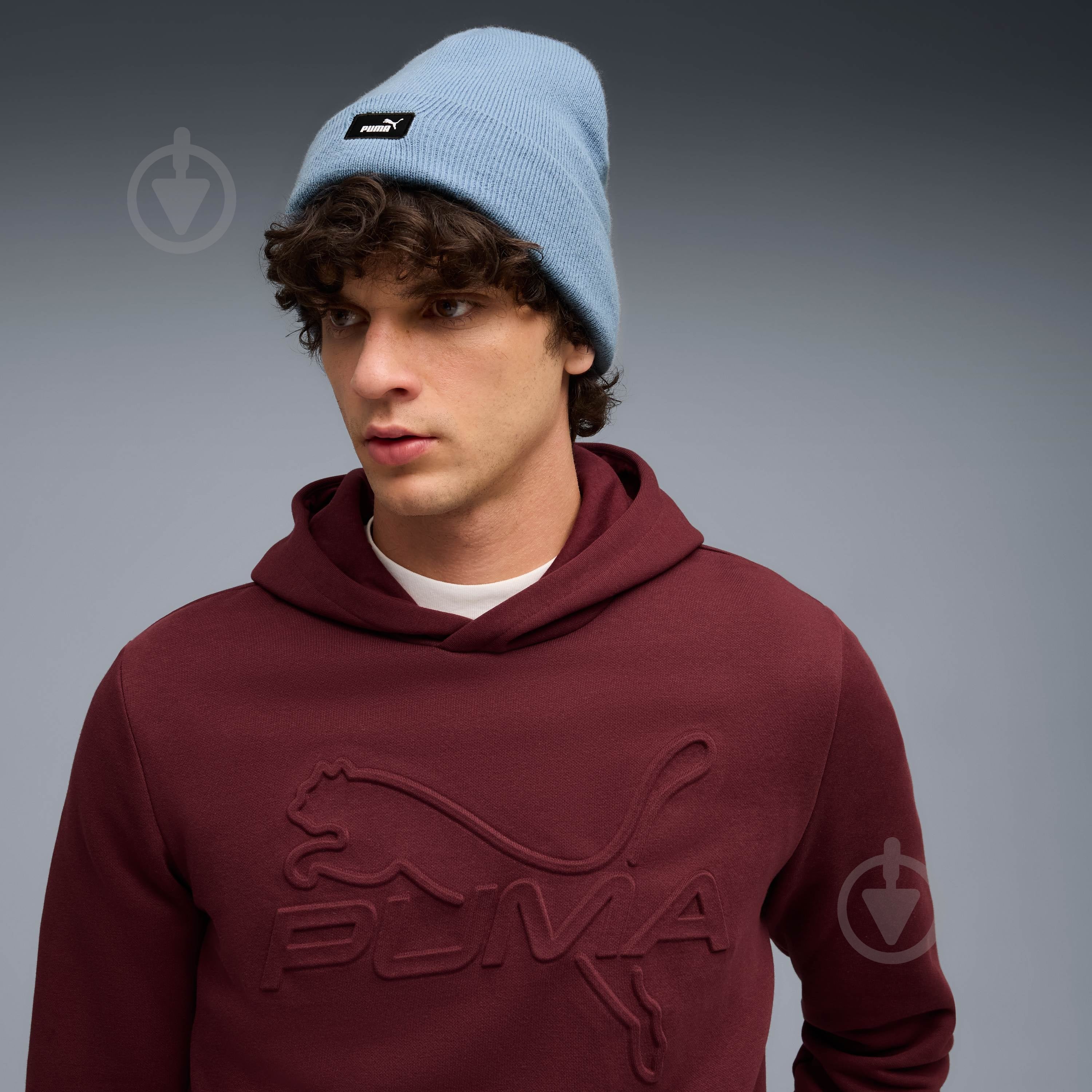 Шапка Puma ESS Mid Crown Beanie 02640001 р.os синій - фото 4