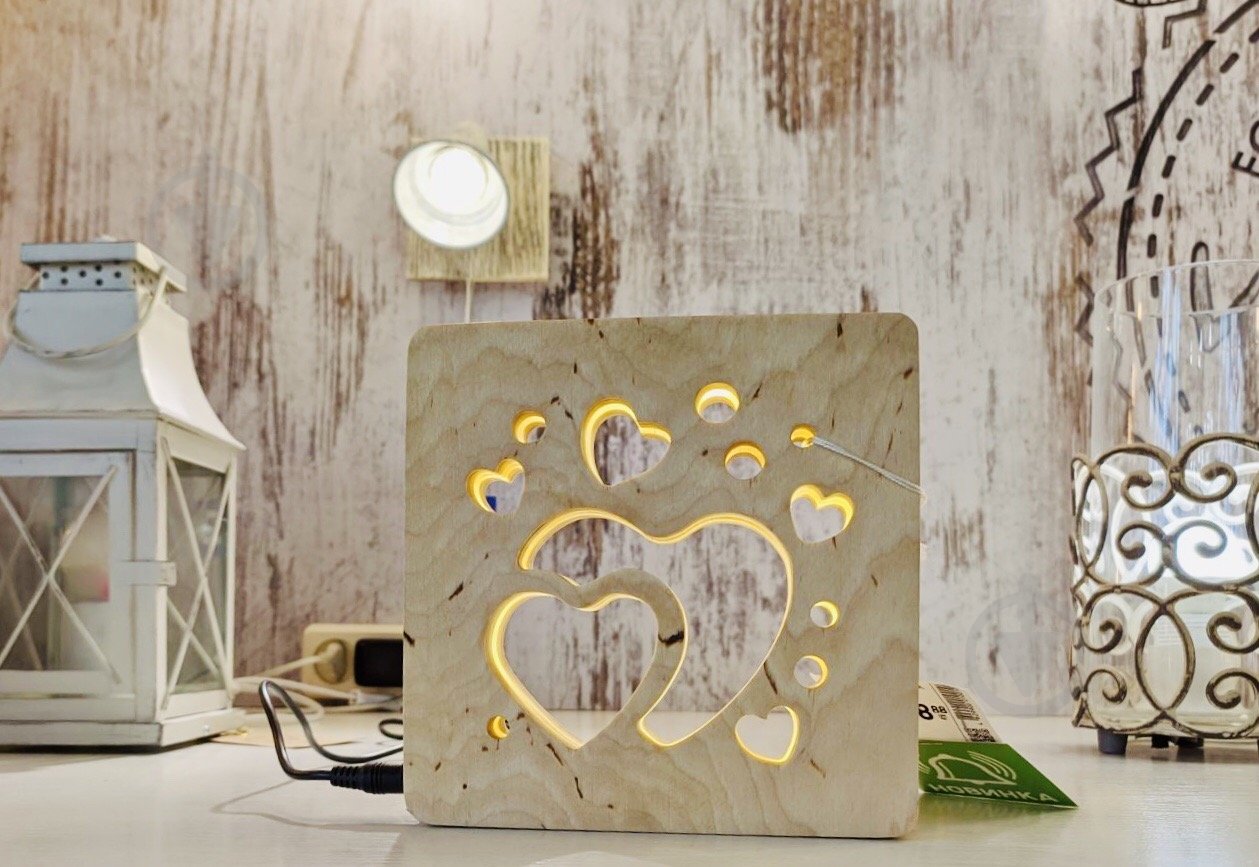 Ночник Iterna LED 8 Вт дерево светлое - фото 2 Ночник Iterna LED 8 Вт дерево светлое - фото 2