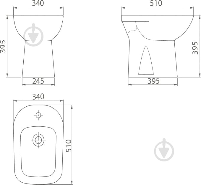 Биде напольное Тurkuaz Duru - фото 2
