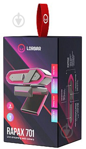Веб-камера LORGAR Rapax 701 Streaming 2K Pink (LRG-SC701PK) - фото 9 Веб-камера LORGAR Rapax 701 Streaming 2K Pink (LRG-SC701PK) - фото 9