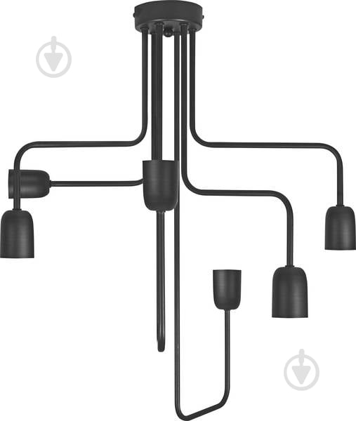 Люстра потолочная Ledvance Vintage Edition 1906 Pipe Angled 6x60 Вт E27 черный - фото 1