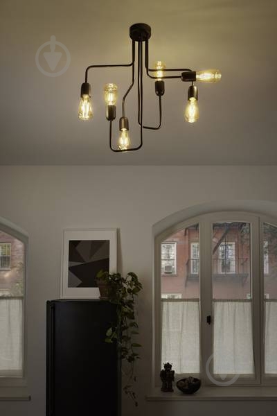 Люстра потолочная Ledvance Vintage Edition 1906 Pipe Angled 6x60 Вт E27 черный - фото 4