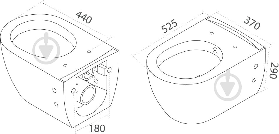 Унитаз подвесной CeraStyle City - фото 8 Унитаз подвесной CeraStyle City - фото 8
