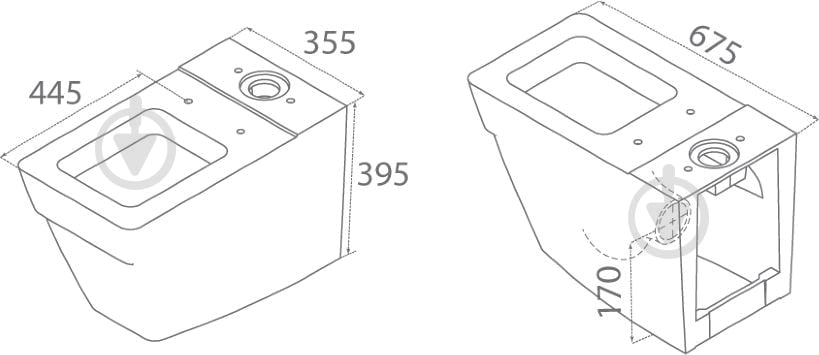 Унитаз-компакт CeraStyle Mona - фото 4
