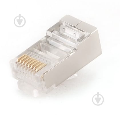 Конектор Cablexpert PLUG5SP/10, 8P8C, CAT-5E, FTP (10 шт.) - фото 1