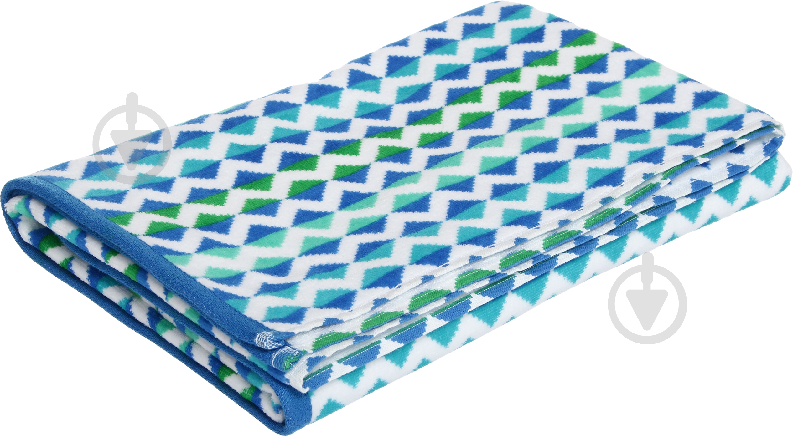 Рушник пляжний Ромб 70x140 см синій La Nuit - фото 2 Рушник пляжний Ромб 70x140 см синій La Nuit - фото 2