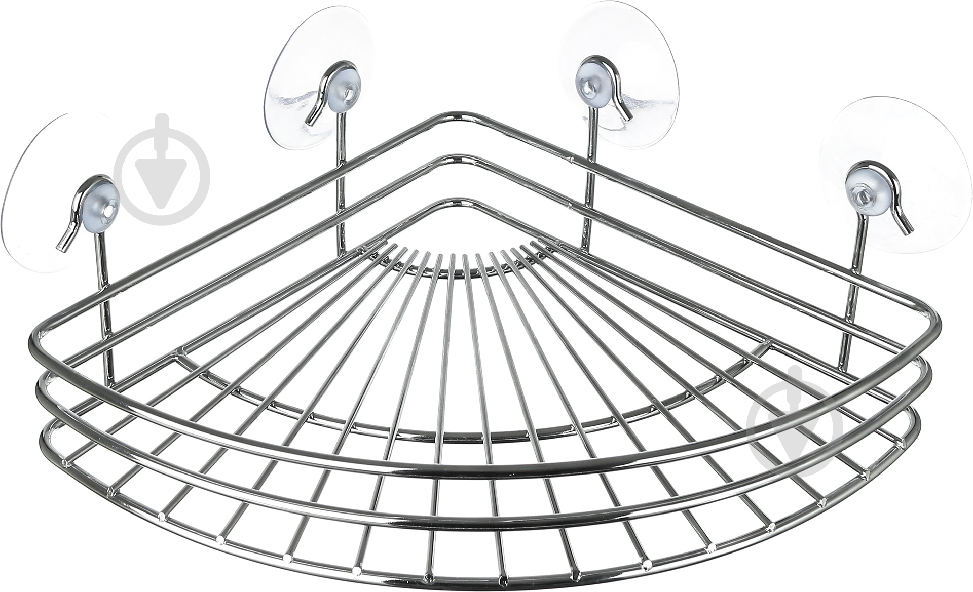 Полиця кутова Lemax кутова EBA-10740 на присосках для ванної кімнати 270х203х79 мм - фото 1