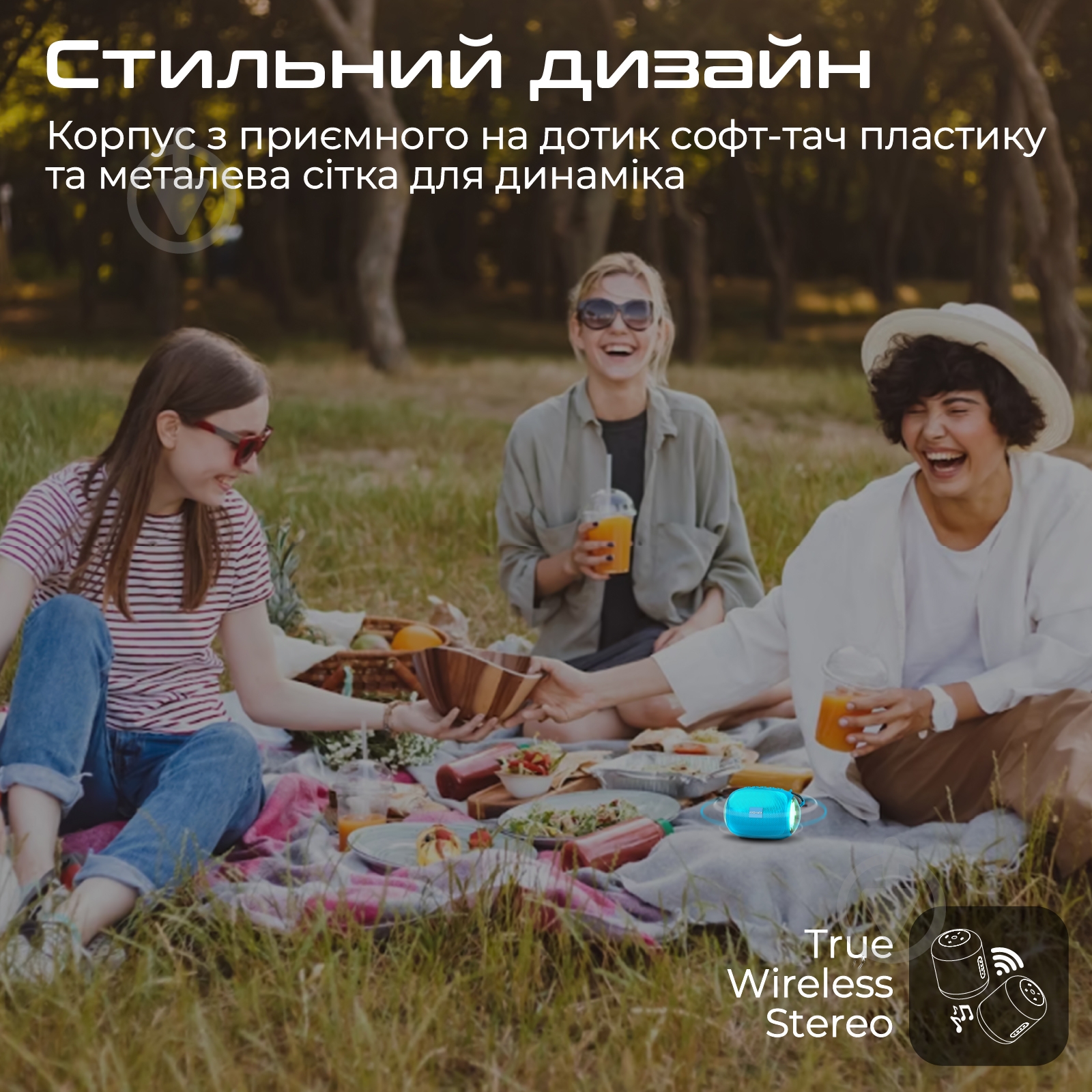 Акустическая система Promate Capsule-3 5W 1.0 blue (capsule-3.blue) - фото 7