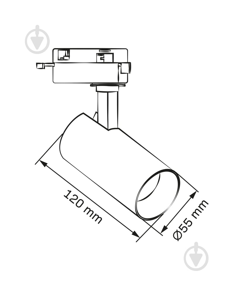 Трековий світильник Goldlux Shark 10 Вт 4000 К чорний 329042 - фото 3 Трековий світильник Goldlux Shark 10 Вт 4000 К чорний 329042 - фото 3