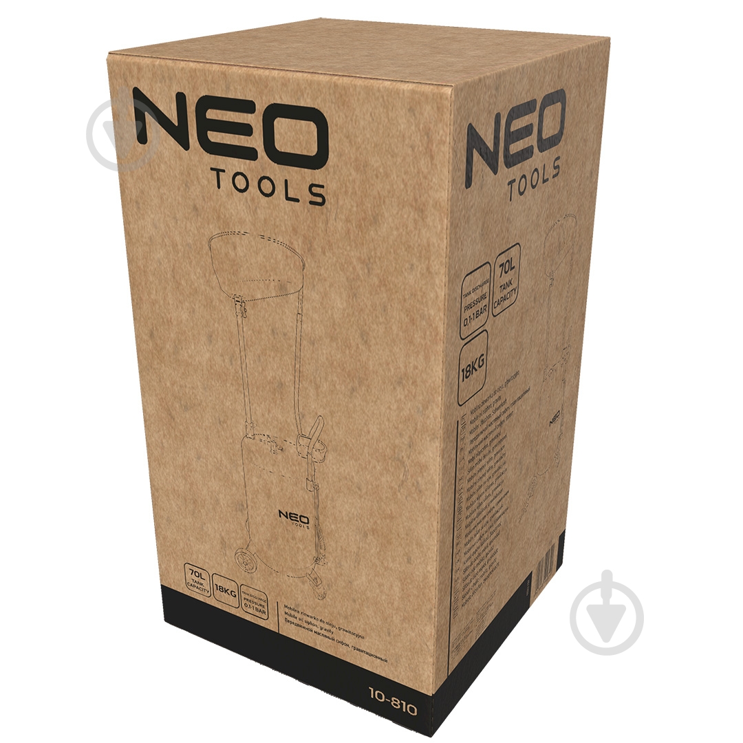 Ванна для слива отработанного масла NEO tools Gravity 70 л (10-810) - фото 13