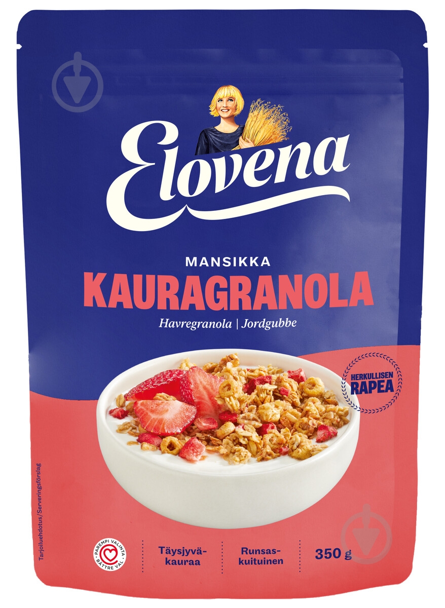 Гранола Elovena клубника 350 г - фото 1