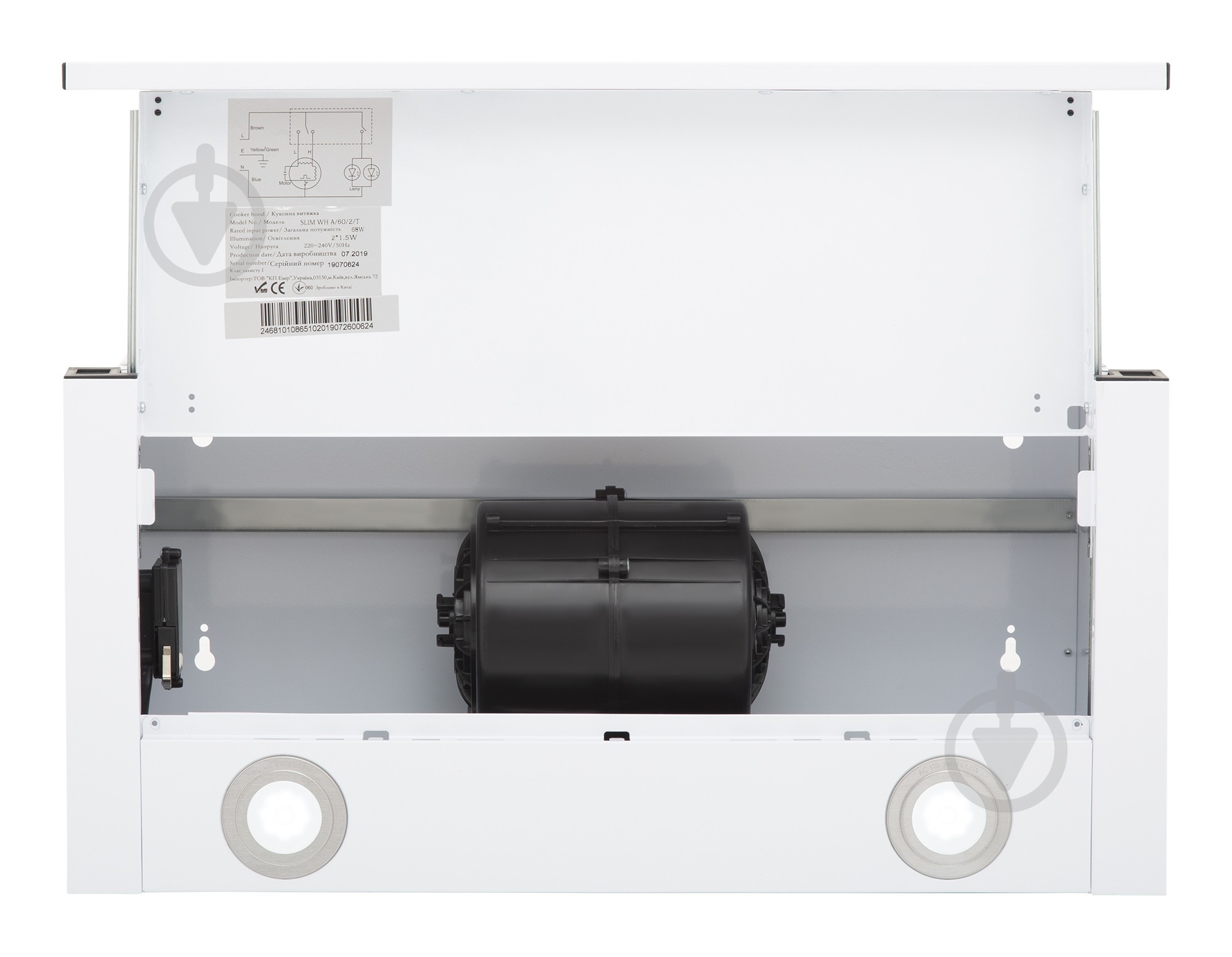 ВИТРИНА! Вытяжка Interline SLIM WH A/60/2/T - фото 11
