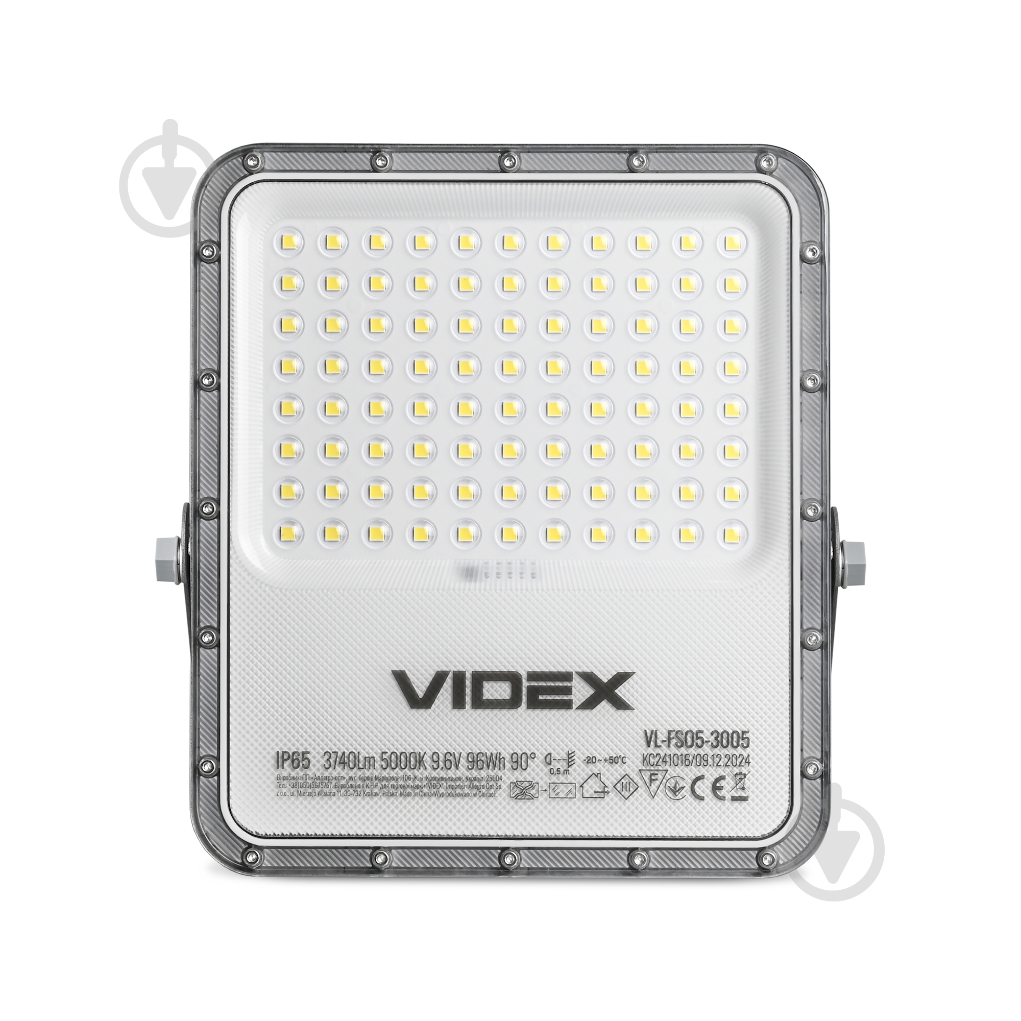 Прожектор світлодіодний Videx 5000K IP65 сірий 28445 - фото 4 Прожектор світлодіодний Videx 5000K IP65 сірий 28445 - фото 4