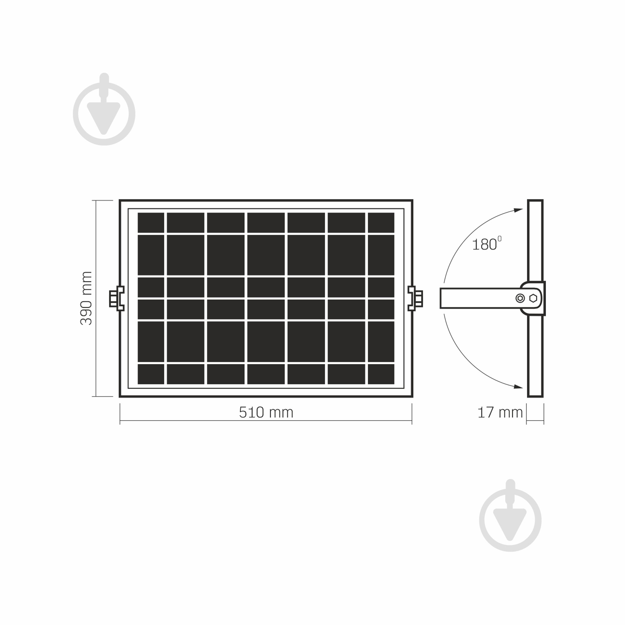 Прожектор світлодіодний Videx 5000K IP65 сірий 28445 - фото 9 Прожектор світлодіодний Videx 5000K IP65 сірий 28445 - фото 9