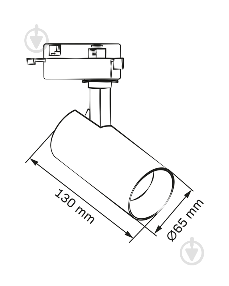 Трековий світильник Goldlux Shark 20 Вт 4000 К чорний 329066 - фото 3 Трековий світильник Goldlux Shark 20 Вт 4000 К чорний 329066 - фото 3