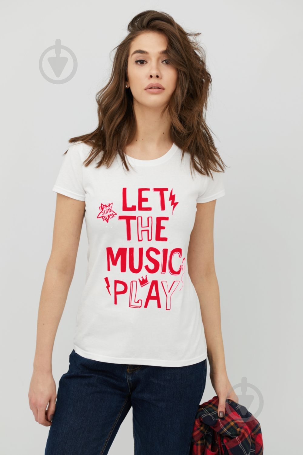 Футболка YAPPI Basic WW1022 р.S білий - фото 1