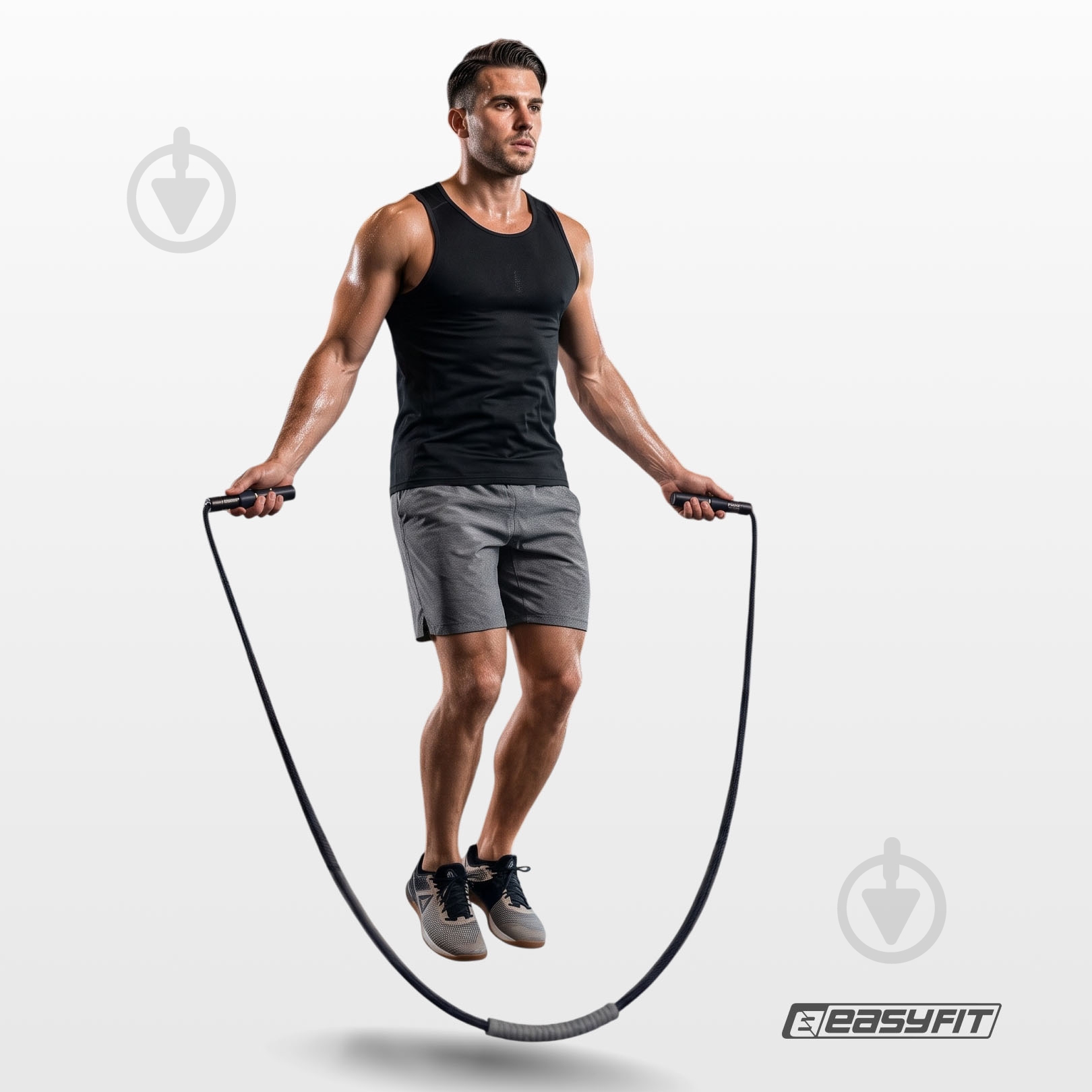 Скакалка EasyFit для бокса 2 в 1 CrossPower - фото 2