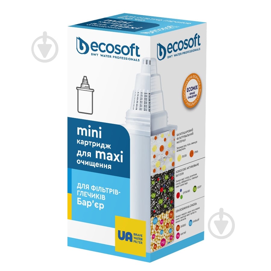 Картридж для фільтра Ecosoft Картридж Ecosoft до глечиків Бар'єр 1 шт - фото 1