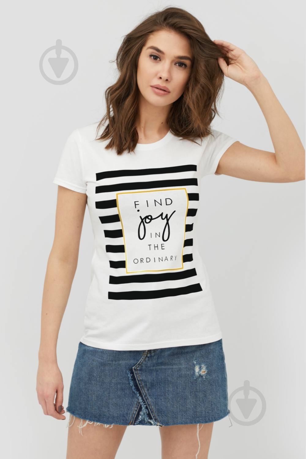 Футболка YAPPI Basic WW1006 р.M белый - фото 1 Футболка YAPPI Basic WW1006 р.M белый - фото 1