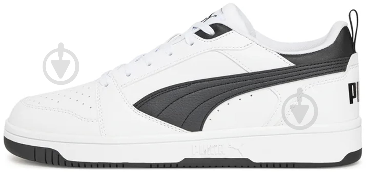 Кросівки чоловічі демісезонні Puma REBOUND V6 LOW 39232802 р.46 біло-чорні - фото 2