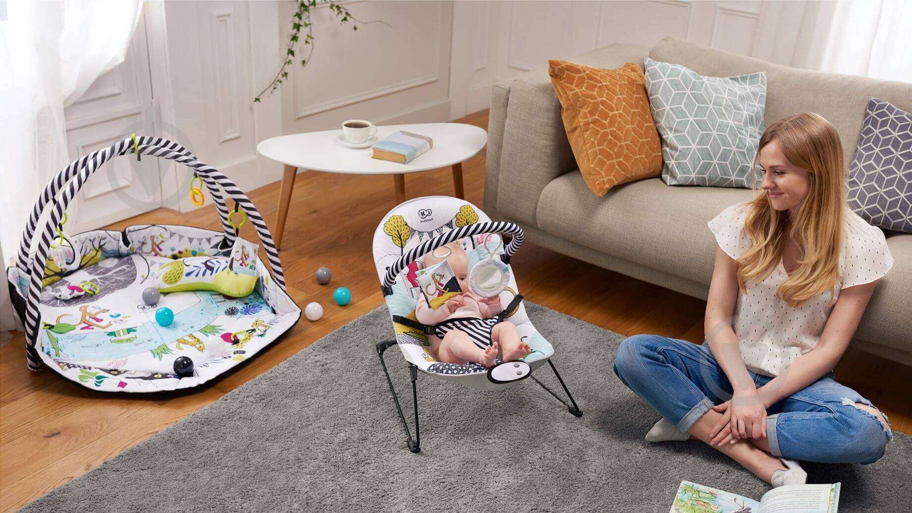 Шезлонг Kinderkraft качалка Smartfun KKLSMRTFUN0000 - фото 13
